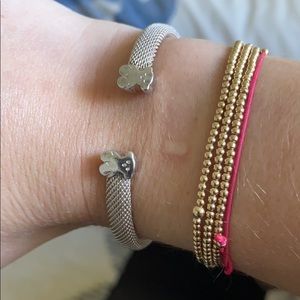 Tous metal mesh bears bracelet